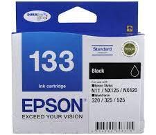 Compatible Epson T133 black ink cartridge for Epson printers, high-quality replacement cartridge for vibrant color printing